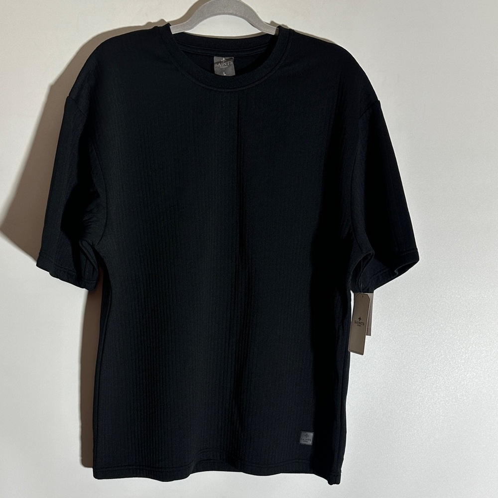Stylish Black Short Sleeve Men's Tee